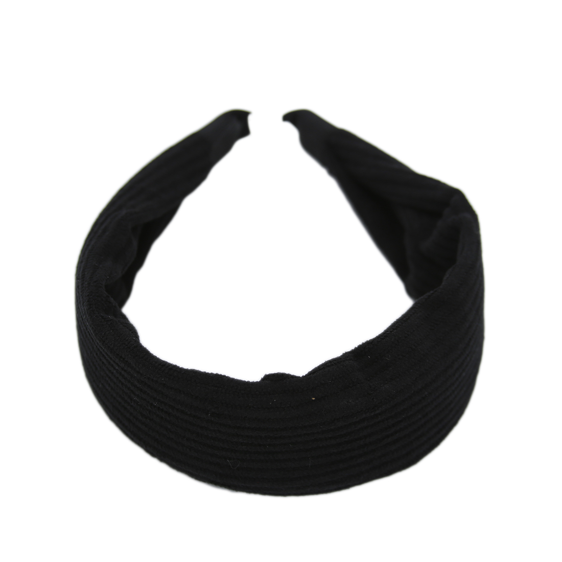 wide, ribbed fabric headband