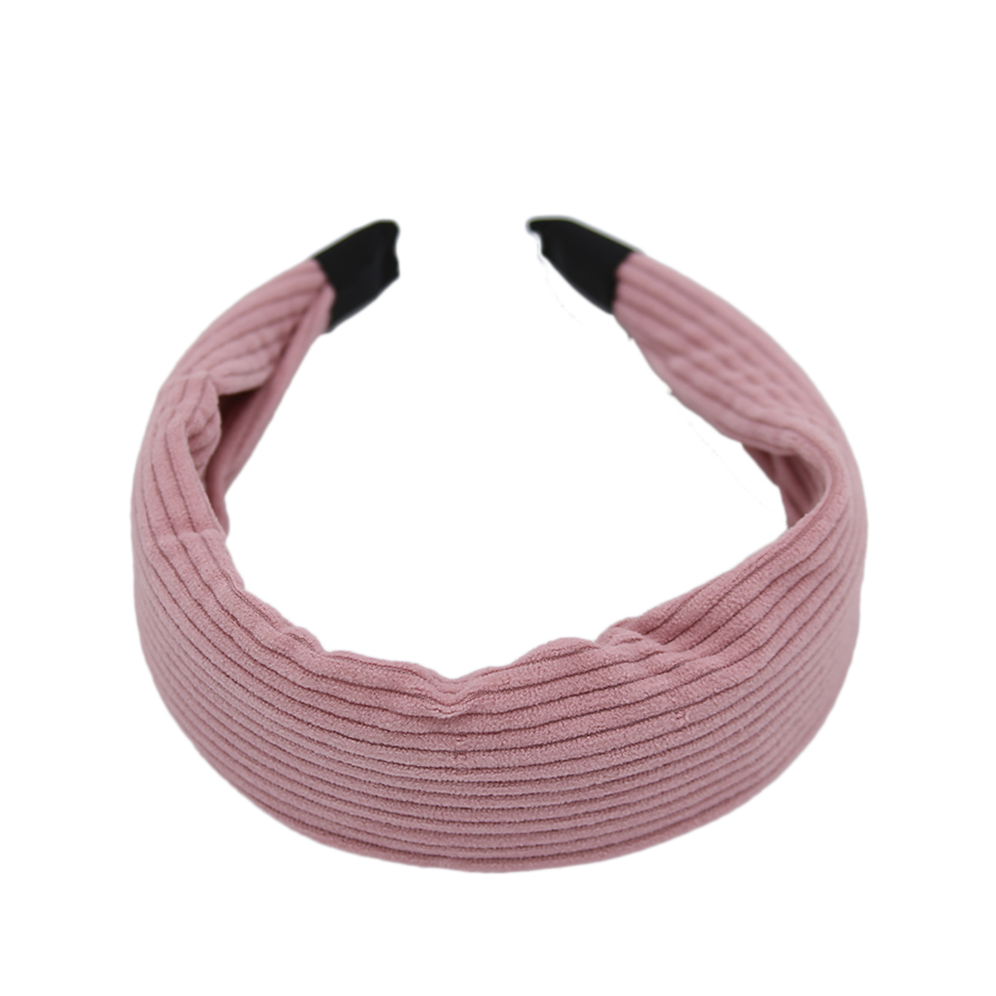 wide, ribbed fabric headband