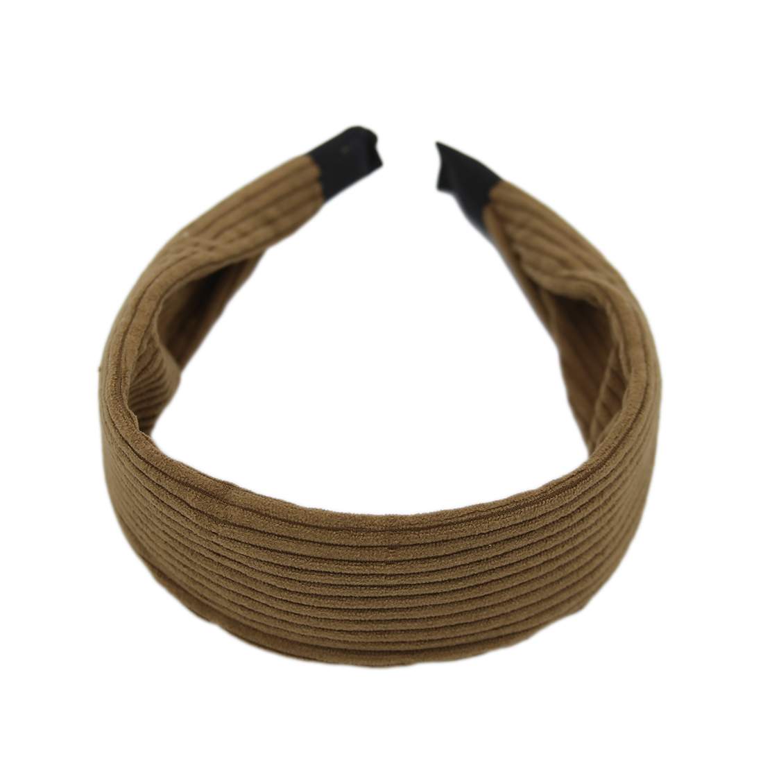 wide, ribbed fabric headband