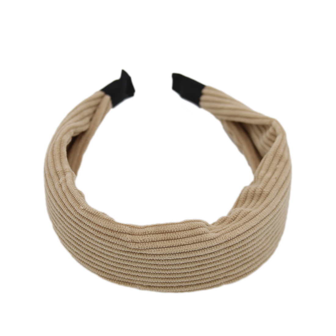wide, ribbed fabric headband