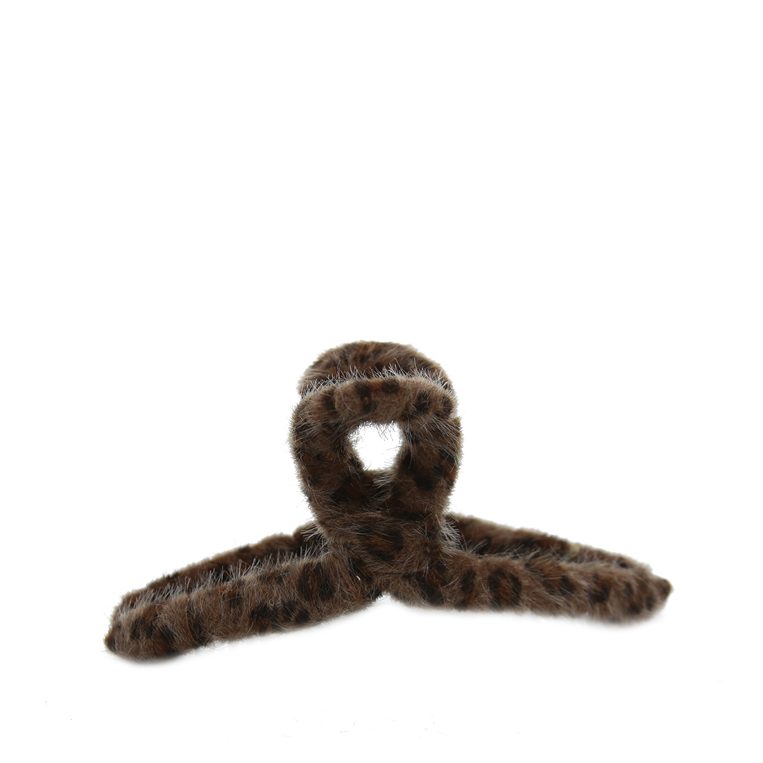 Leopard print hair claw clip