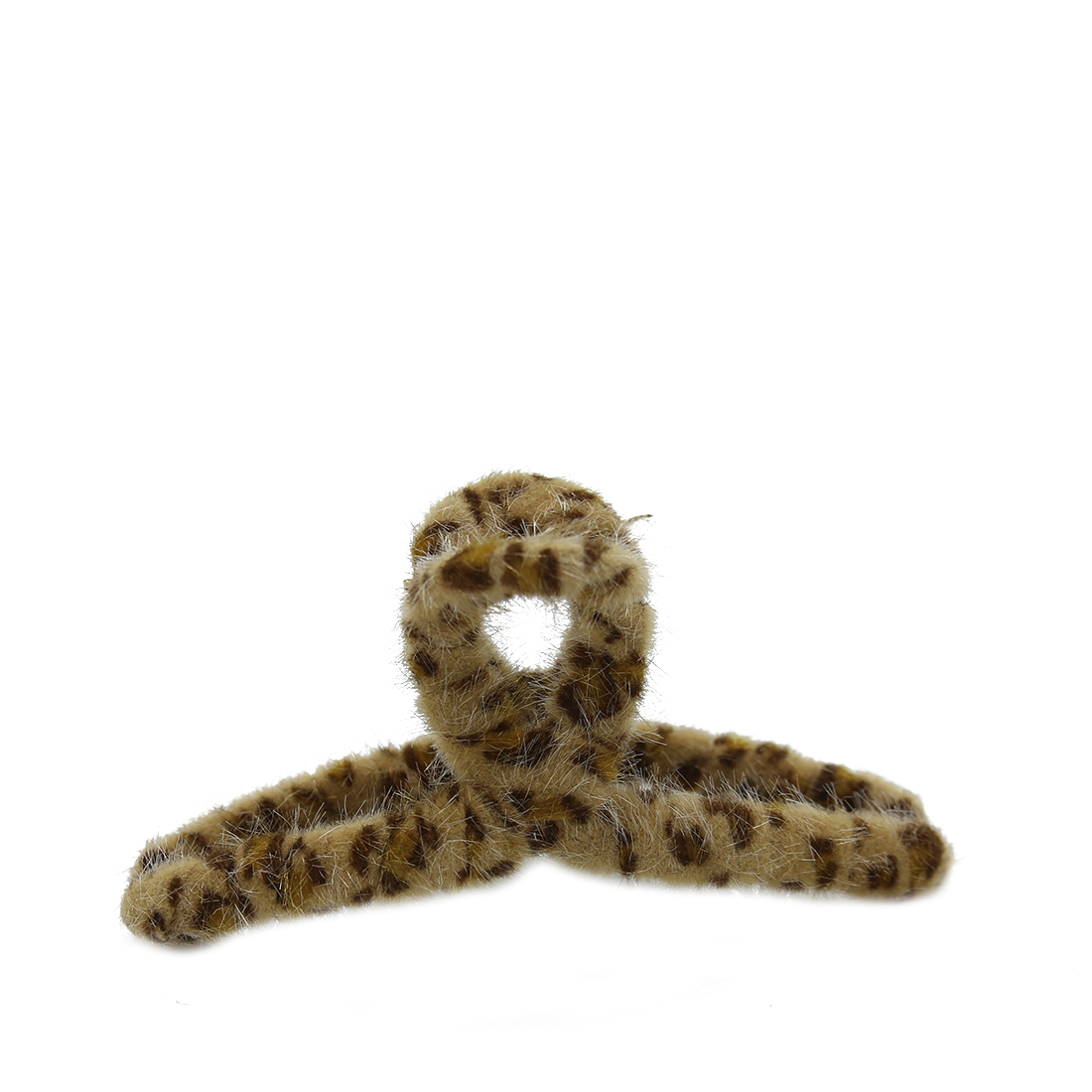 Leopard print hair claw clip