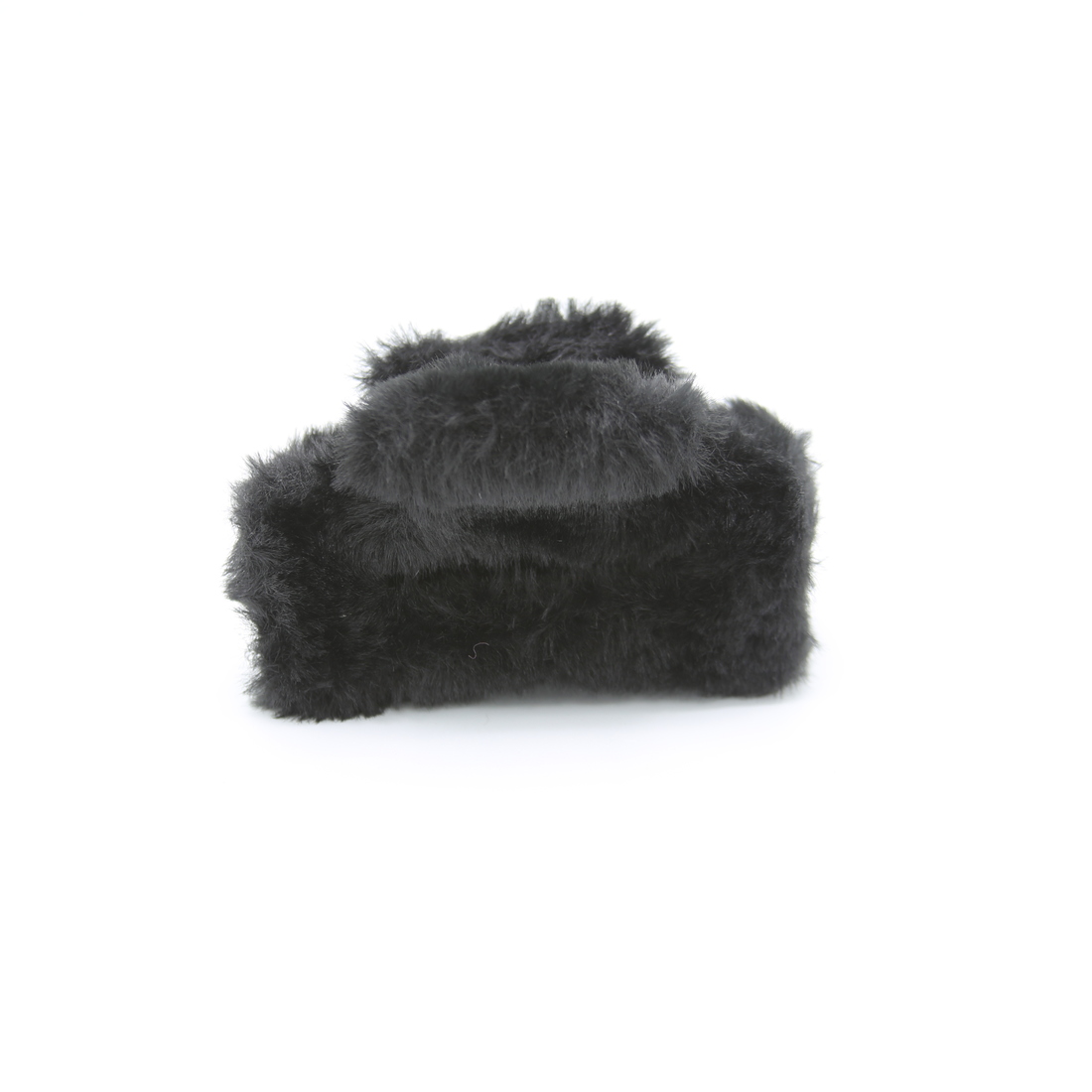 Fuzzy hair claw clip