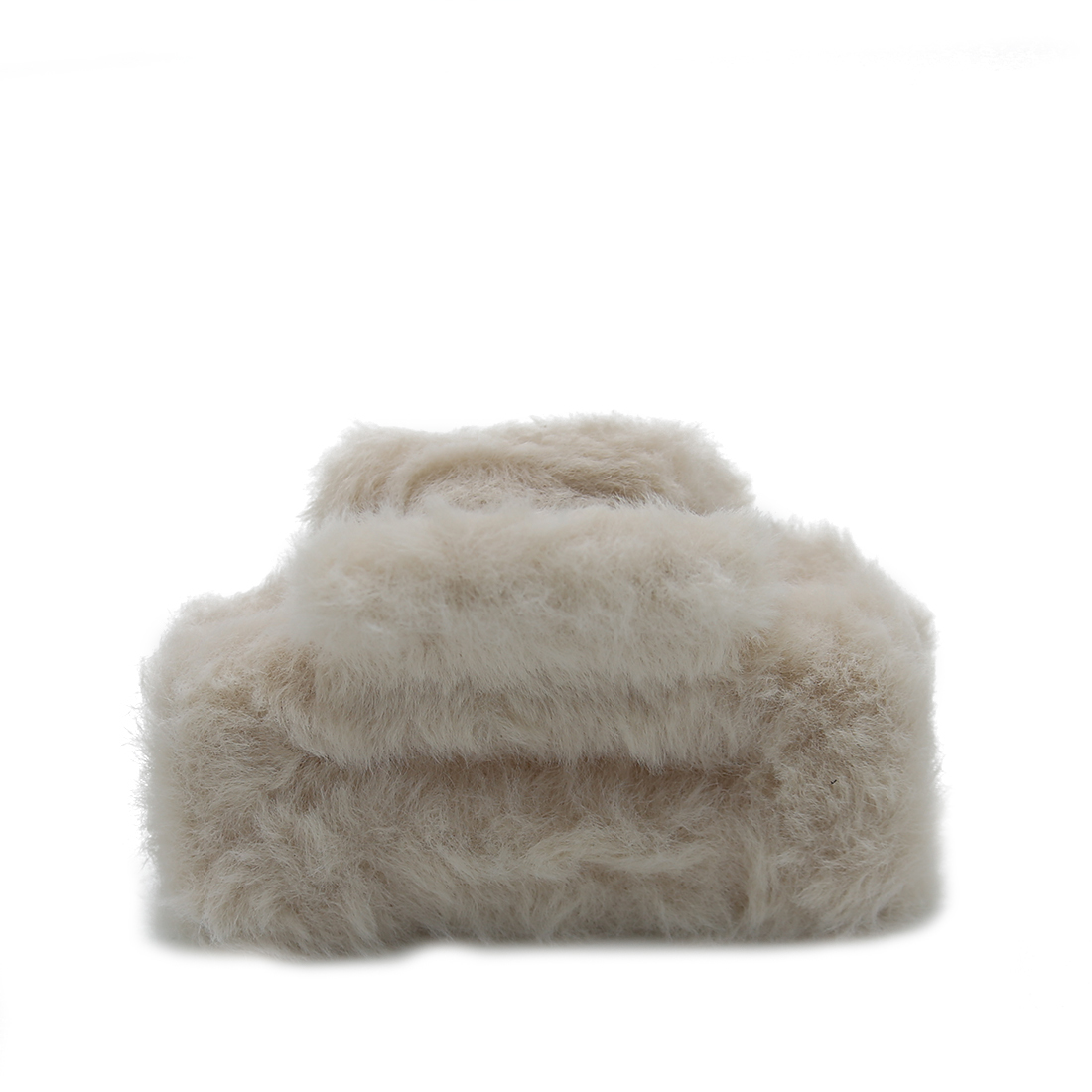 Fuzzy hair claw clip