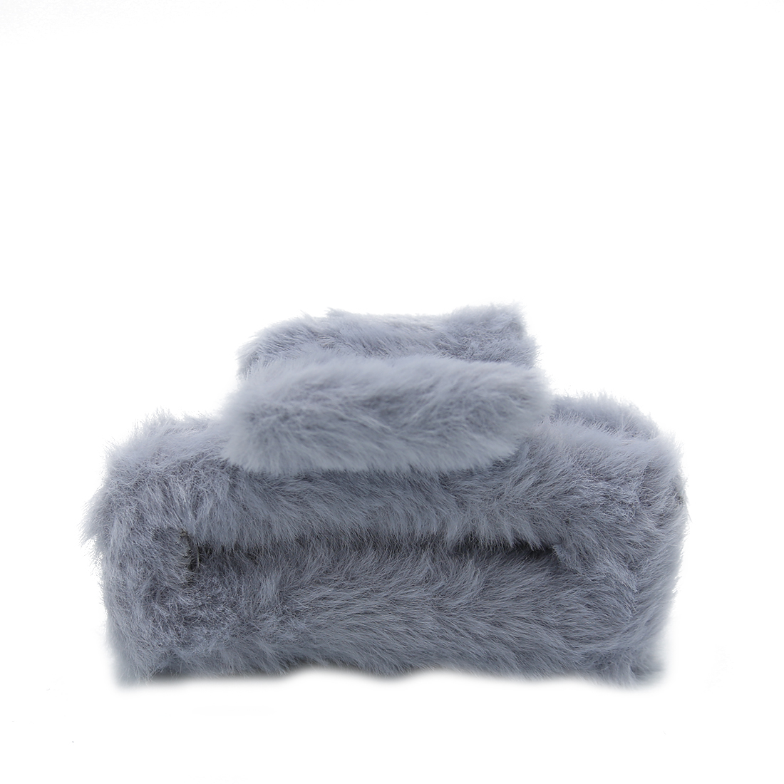 Fuzzy hair claw clip