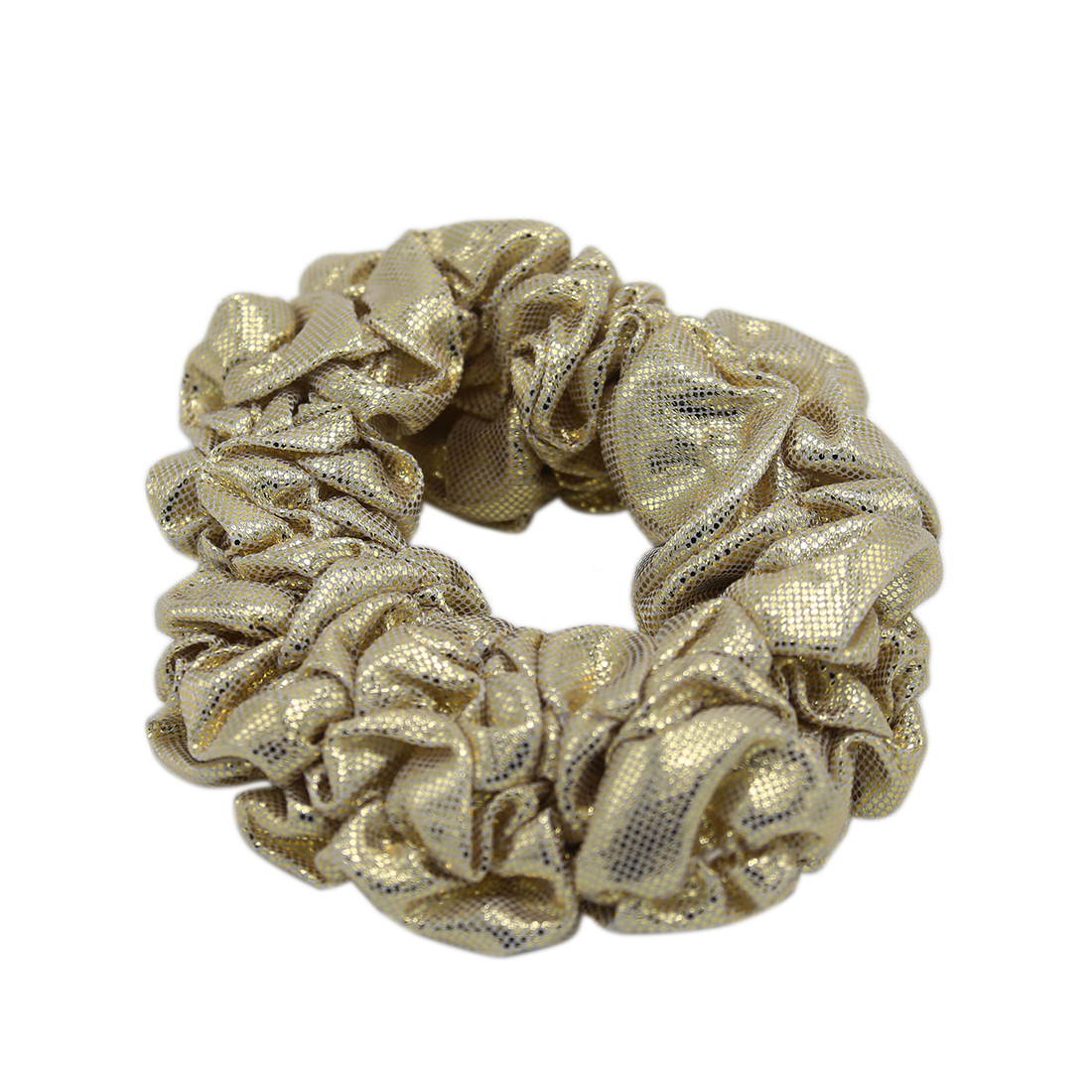 Shimmering scrunchie with a textured finish