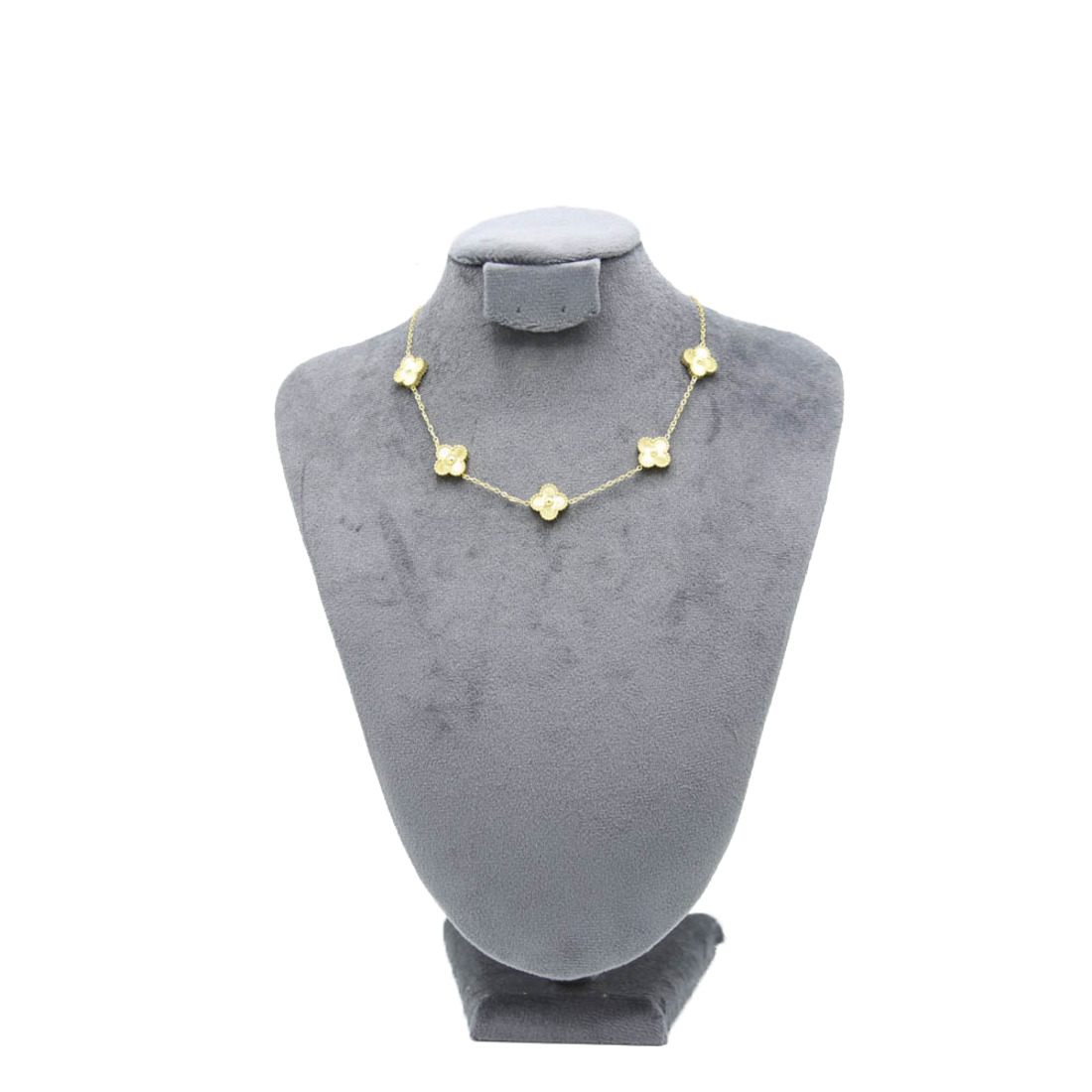 All-Gold Multi-Clover Necklace