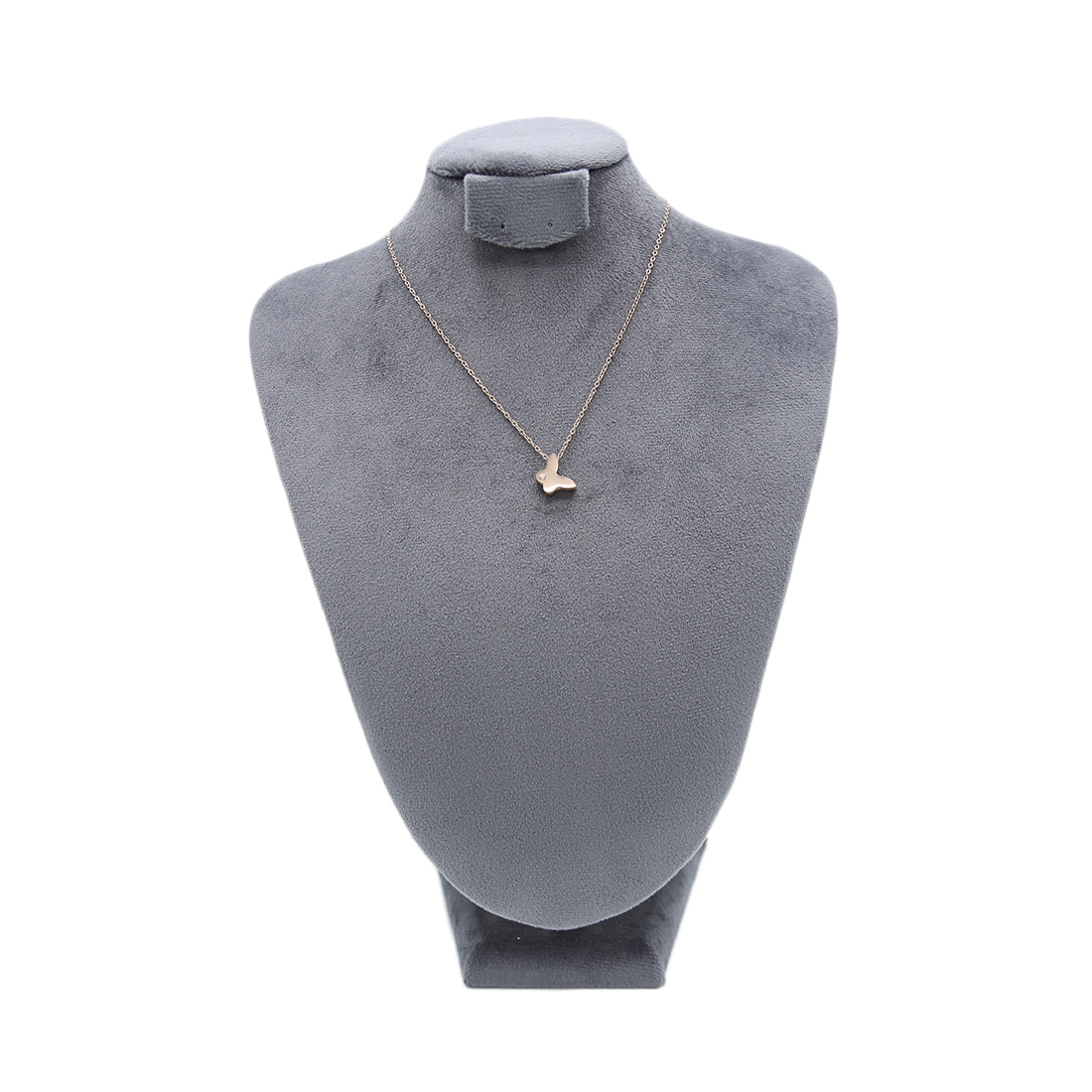 stainless steel necklace with a butterfly pendant