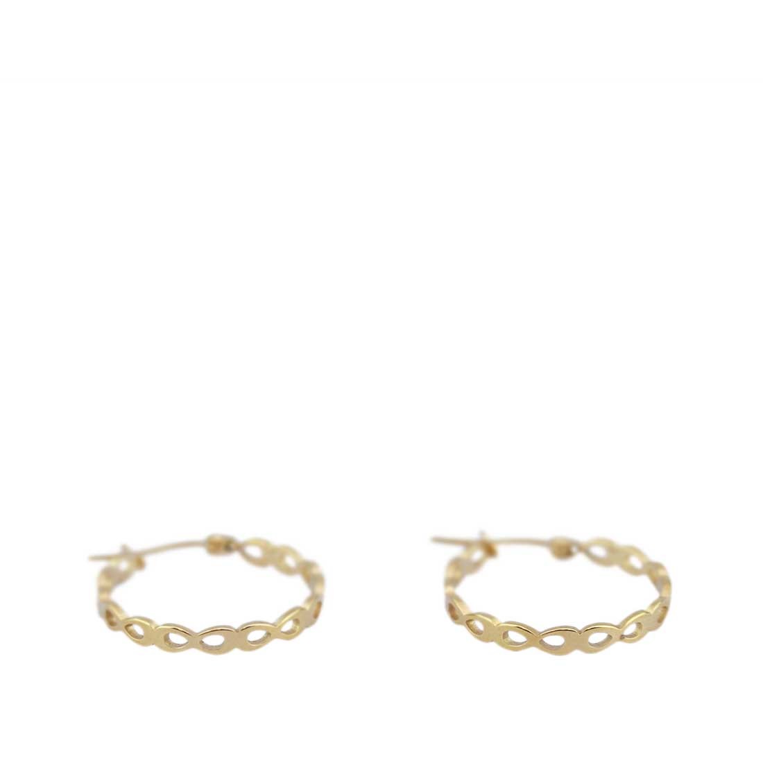Small Hoop Earrings, Stainless Steel, 18k Gold Plated