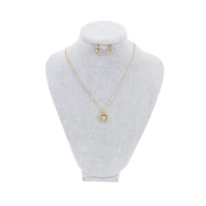 Heart in Circle Jewellery Set