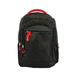 Black Multi-Colour Touch Backpack