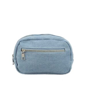 Stylish Denim Zip Pocket Bum Bag