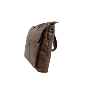 Real Leather Pocket Front Briefcase