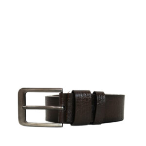Real leather with rectanglar buckle