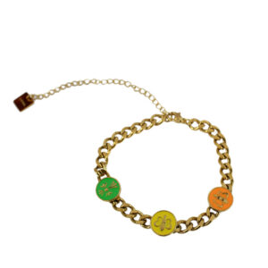 S. Steel chain with buttergly design