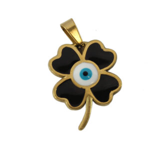 S. Steel Clover leaf with small blue eyes