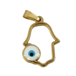 S. Steel outline palm with small eye