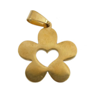 S. Steel Flower with caved heart