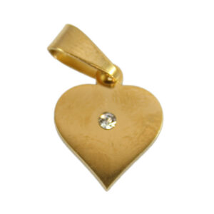 S. Steel Heart with gem