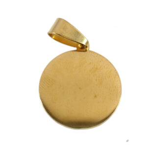 S. Steel Golden round plate