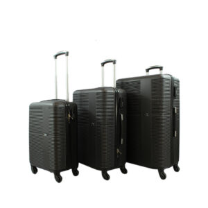 Sleek and sturdy 3-piece luggage set