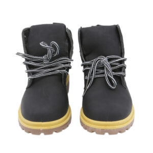 Lace-Up Boot With Padded Collar and Rugged Sole