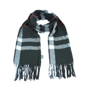 Checkered scarf in Black
