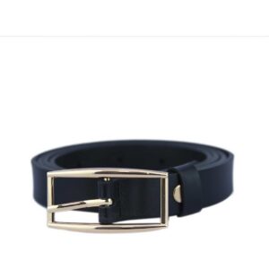 Classic everyday belt with a sleek, gold-toned buckle.