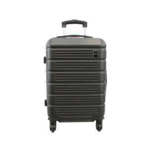 Lightweight hard shell suitcase with smooth spinner wheels