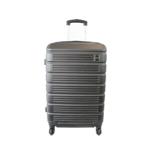 Lightweight hard shell suitcase with smooth spinner wheels