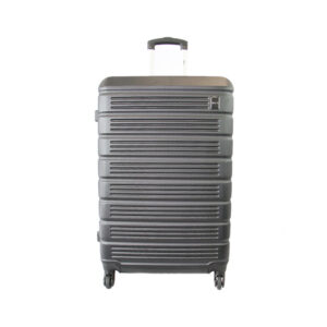 Lightweight hard shell suitcase with smooth spinner wheels