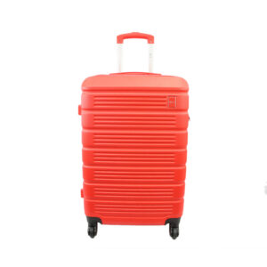 Lightweight hard shell suitcase with smooth spinner wheels