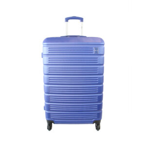 Lightweight hard shell suitcase with smooth spinner wheels
