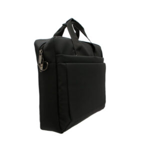 Sleek padded laptop bag with durable carry handles.