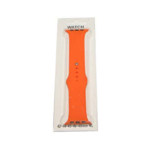 Comfort-fit silicone watch strap.