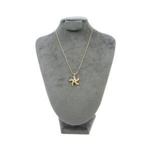 Gold plated stainless steel starfish necklace