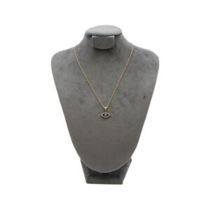 Stainless steel eye pendant necklace.