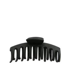 Large curved hair claw with a matte finish and strong everyday hold.