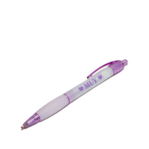 MUY branded click-action ballpoint pen.