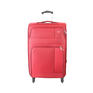 Lightweight expandable soft suitcase with smooth rolling wheels