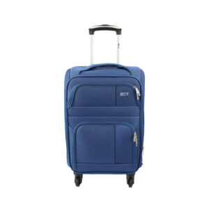 Lightweight expandable soft suitcase with smooth rolling wheels