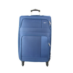 Lightweight expandable soft suitcase with smooth rolling wheels