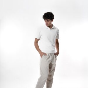 Suede with top stitching design