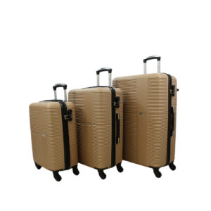 Sleek and sturdy 3-piece luggage set