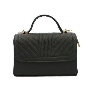 Structured flap handbag with quilted detail and top handle for everyday and occasion wear.