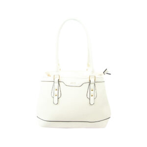 Shoulder bag with structured silhouette, double strap detailing and spacious interior for everyday use.