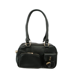 Crossbody bag with structured design, multiple zip compartments and buckle detail for everyday