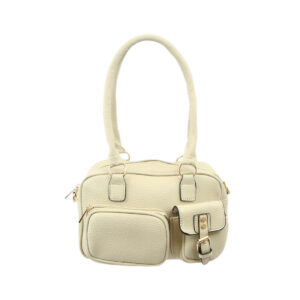 Crossbody bag with structured design, multiple zip compartments and buckle detail for everyday