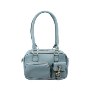 Crossbody bag with structured design, multiple zip compartments and buckle detail for everyday