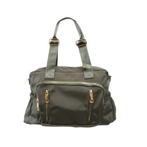 Shoulder bag with multiple zip compartments, adjustable strap and lightweight fabric design for everyday use.